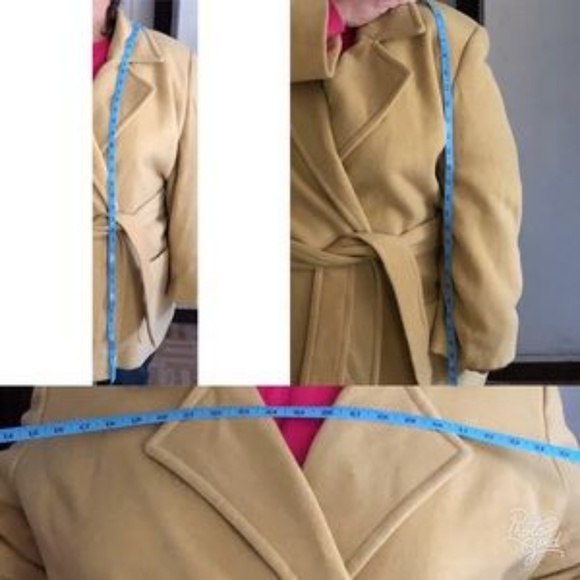 Women’s Wool Camel Coat - Ellen Tracy Plus sz 24 - Picture 5 of 8